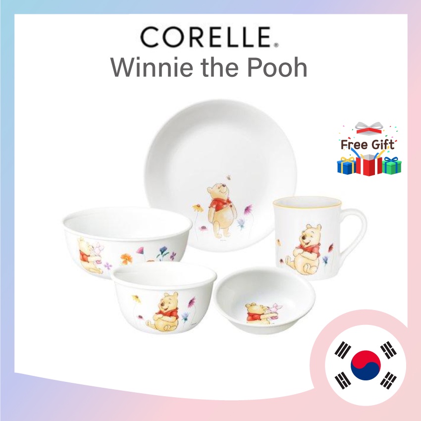 [Corelle Winnie the Pooh] 餐具 5p 套裝 1 人 / 韓國餐具