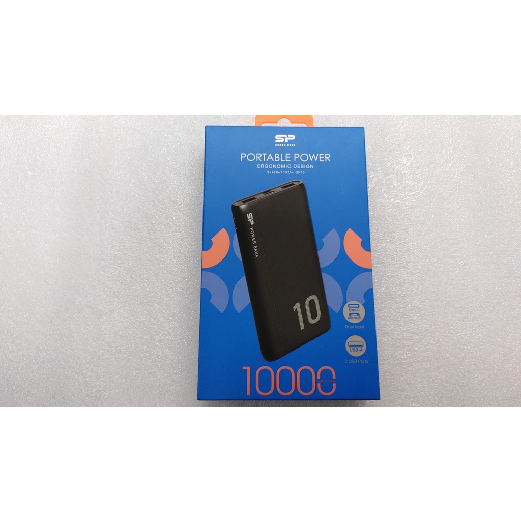 出遊必備 廣穎SP GP15 10000mAh 行動電源 黑 USB Type-C 特價出清 數量有限 售完為止