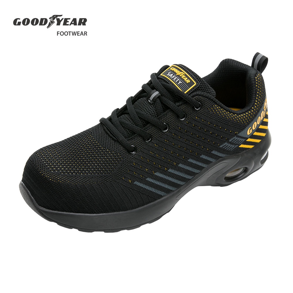 GOODYEAR固特異【黃蜂】認證塑鋼頭安全鞋 男鞋 黑 / GAMX23920/K Shoes Plaza