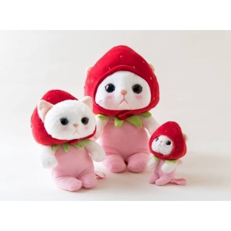 現貨～日本 Choo Choo Cat 草莓甜蜜貓 M號 S號 吊飾（好可愛啊！）