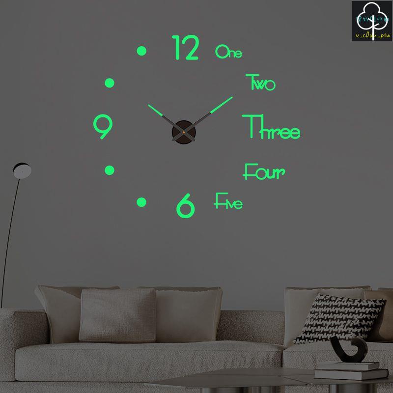 ✨掛鐘 靜音時鐘 簡約 高質感 潮牌客廳掛鐘 北歐風 玄關 靜音DIY掛鐘客廳家用北歐風格臥室免打孔夜光鐘表