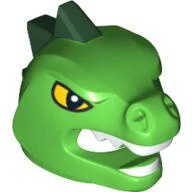 【樂高大補帖】LEGO 樂高 亮綠色 恐龍人帽【4632341/96474/95322pb01/8805】