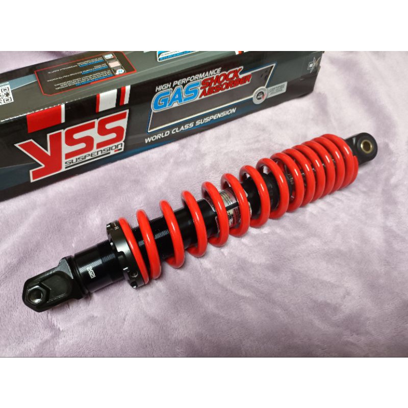 yss 330mm 新名流125 fiddle115 mii110 new cuxi115 後避震器 紅色. 避震器