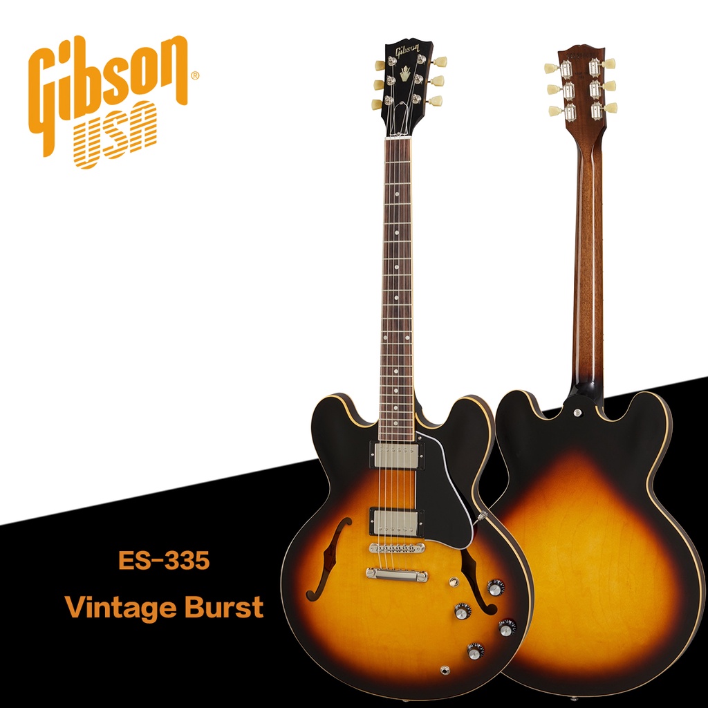Gibson ES-335 Vintage Burst 半空心 電吉他【又昇樂器.音響】