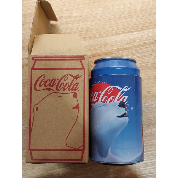全新 經典限量款 可口可樂 Coca-Cola 北極熊 存錢罐 鋁罐 底部因年代久遠有生鏽