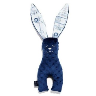 波蘭 La Millou Mr. bunny 安撫兔 23cm 海軍藍 Navy 新生兒禮 彌月禮 原裝麻布袋＊花小小＊