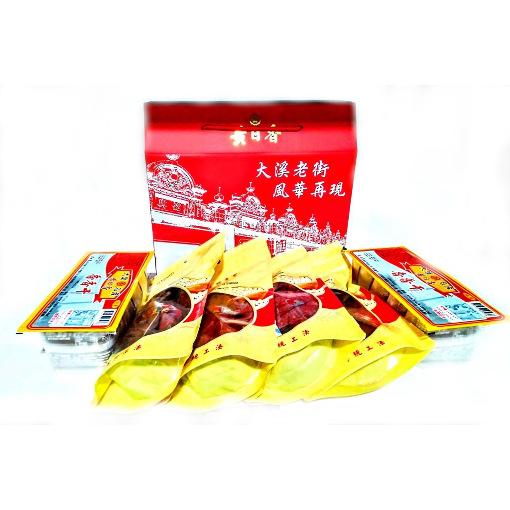 【MR.HaoHao 】品牌禮盒(旺大溪-系列4包＋黃日香-香香干2盒＋黃日香禮盒)兩盒一箱