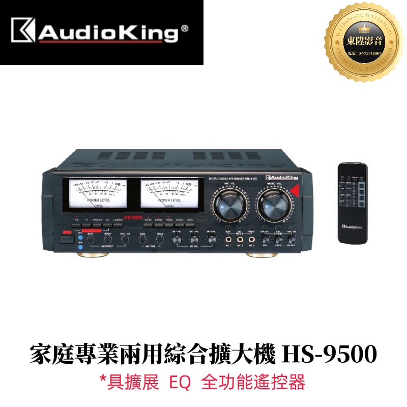 AudioKing 撼聲 HS-9500 家庭專業兩用綜合擴大機(250W+250W)(聊聊享優惠)