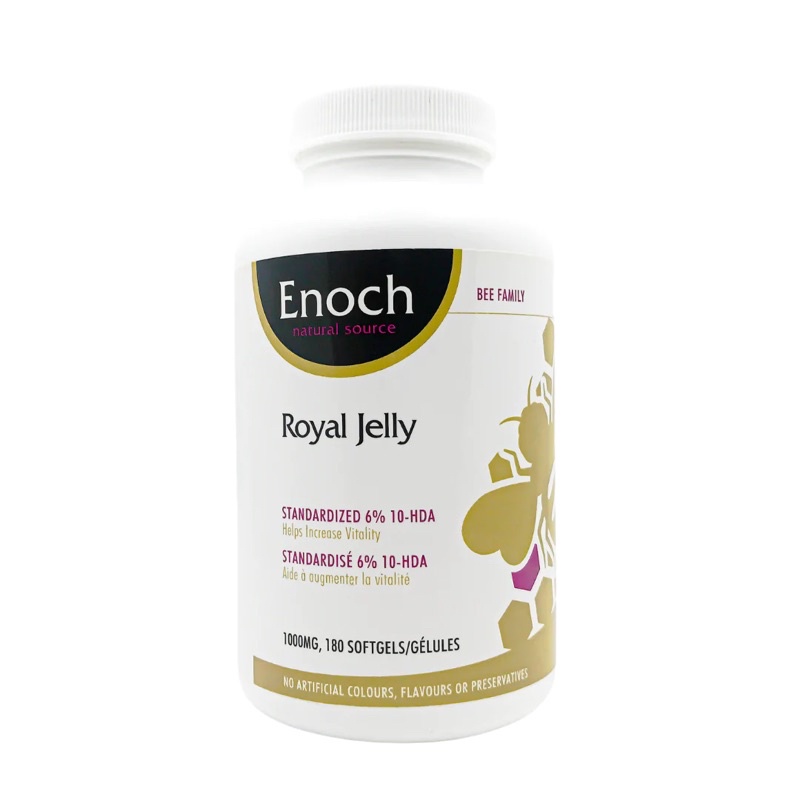 ➕雪人mama➕ 北美野生蜂王乳膠囊 ENOCH ROYAL JELLY 高單位1000 MG 180 SOFTGELS