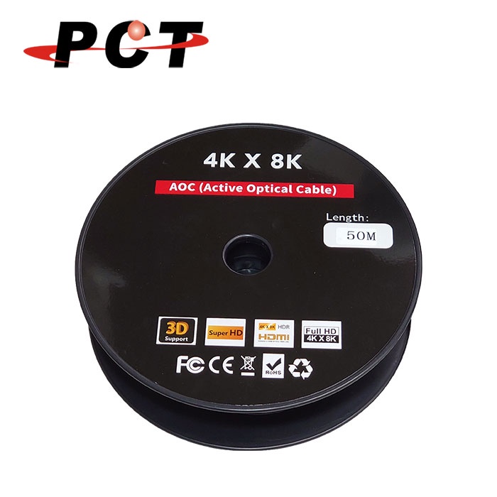 【PCT】HDMI主動式光纖線材，50公尺(HE164AOC-ST)