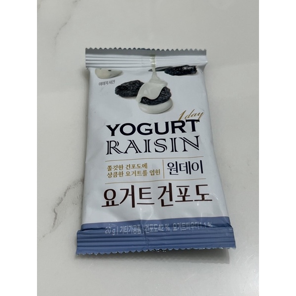 現貨♥️ 韓國 韓國零食 森鼠牌 白優格葡萄乾  果乾 小小包20g