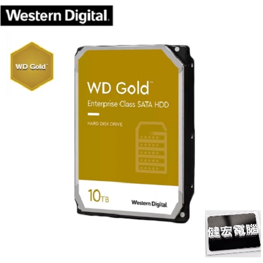 WD【金標】10TB 3.5吋企業級硬碟(WD102KRYZ)