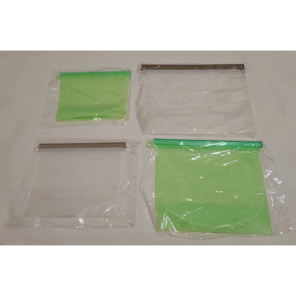 轉賣全新矽膠保鮮袋 可微波加熱 密封保鮮袋 收納袋 食品密封袋 食物袋 矽膠密封袋 密封袋共四款