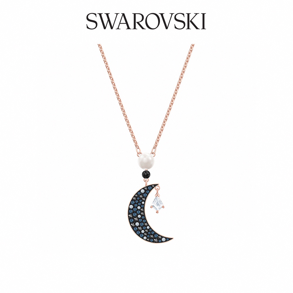 SWAROVSKI 施華洛世奇 Symbol 玫金色旋月項鏈