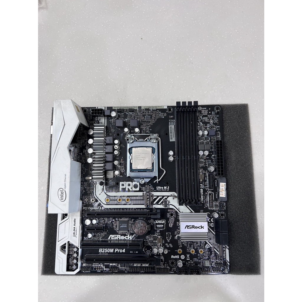 【吃土人現貨便宜賣】B250m pro 4+G4600 CPU 含擋板