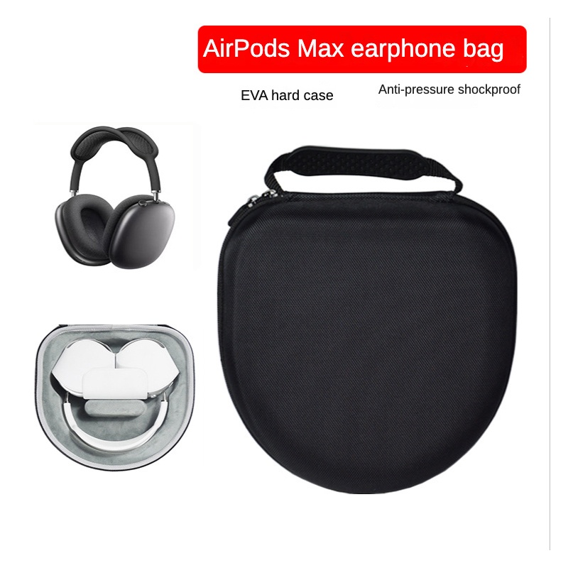適用於 AirPods Max 的小號 EVA 耳機收納袋適用於 AirPods Max 便攜適用於蘋果藍牙耳機防震防摔