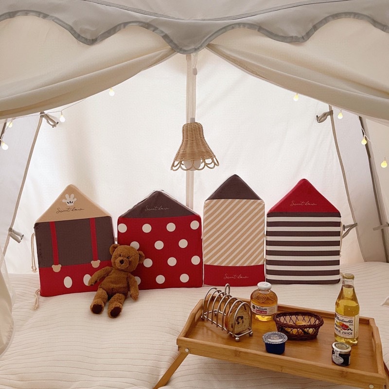 【Peanut】小房子床圍 兒童房裝飾家居嬰兒床軟包 防碰頭 卡通圍擋