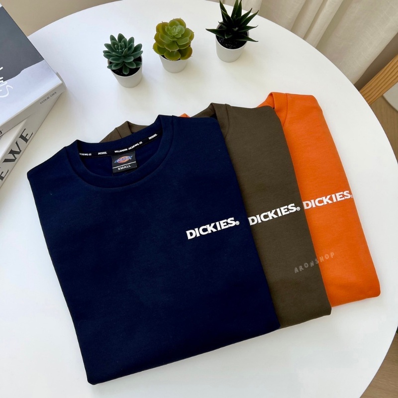 𝘼𝙍𝙊𝙉𝙎𝙃𝙊𝙋 ® Dickies 長袖 | 工裝 大學T 寬鬆 落肩 大學踢 韓國 長袖 oversize 三色