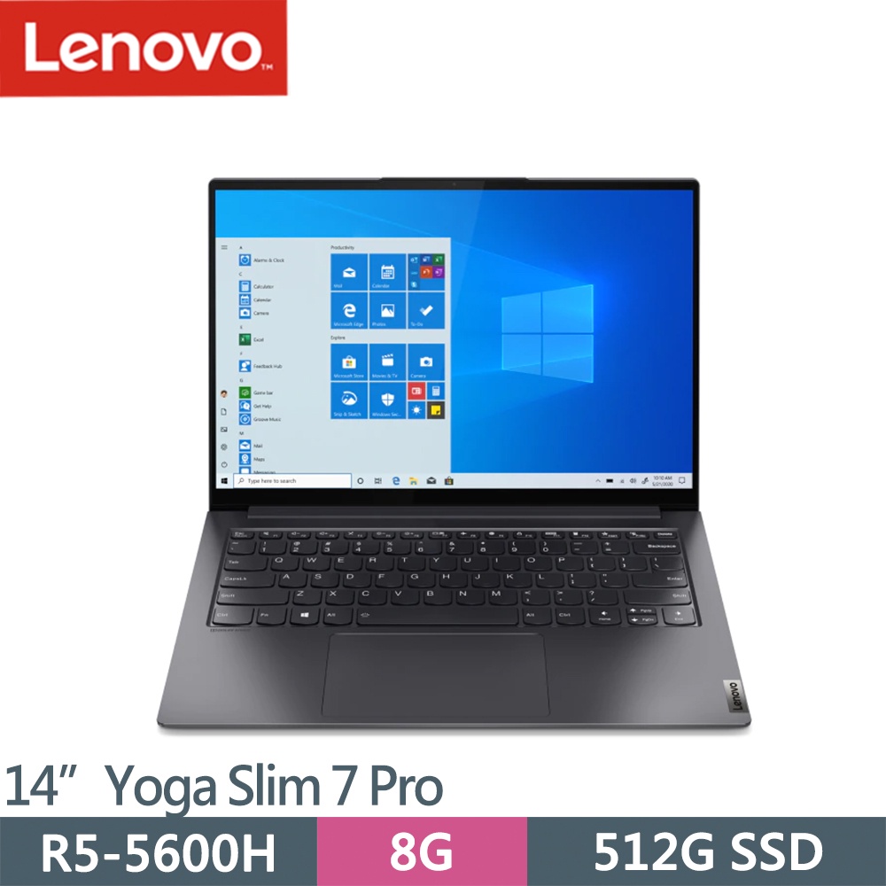 【Lenovo聯想】Yoga Slim 7i Pro-82MS00CETW 灰14吋高效文書