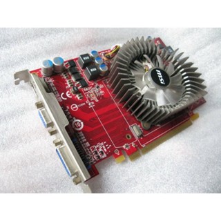 微星 R4670-MD1G 顯示卡、ATI HD 4670繪圖引擎、1GB、DDR3、128Bit、拆機良品