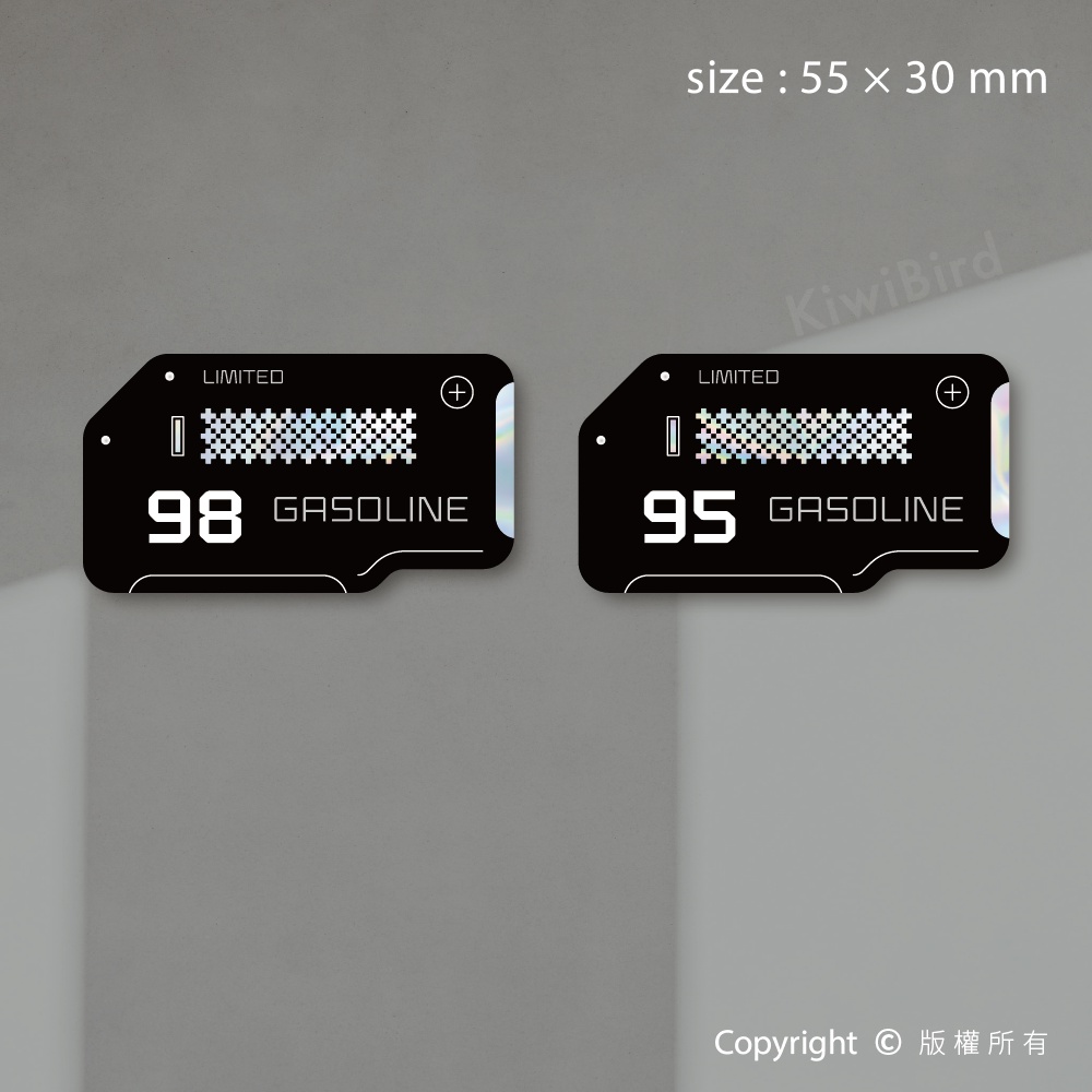 加油貼紙｜原創 多色 亮面 霧面 雷射幻彩 金屬質感 銀 黑 防水車貼 油箱蓋貼紙 設計貼紙 機車貼紙 油箱貼反光 現貨