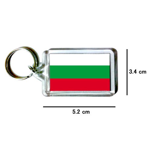 保加利亞 Bulgaria 國旗 鑰匙圈 吊飾 / 世界國旗