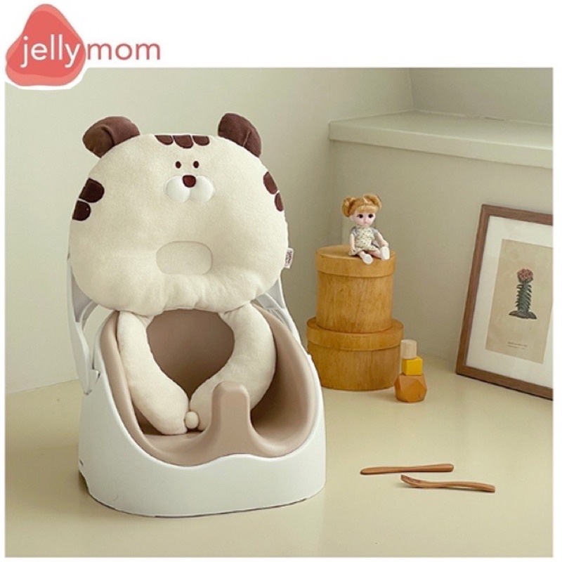 【虎寶寶特別版】JellyMom韓國製多功能組合式幫寶椅+好朋友嬰兒虎靠枕 嬰兒坐椅 嬰兒餐椅 幫寶椅/寶寶用餐椅