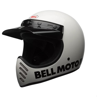 BELL MOTO3 素色 經典白 全罩 山車帽 越野帽 安全帽 附發票
