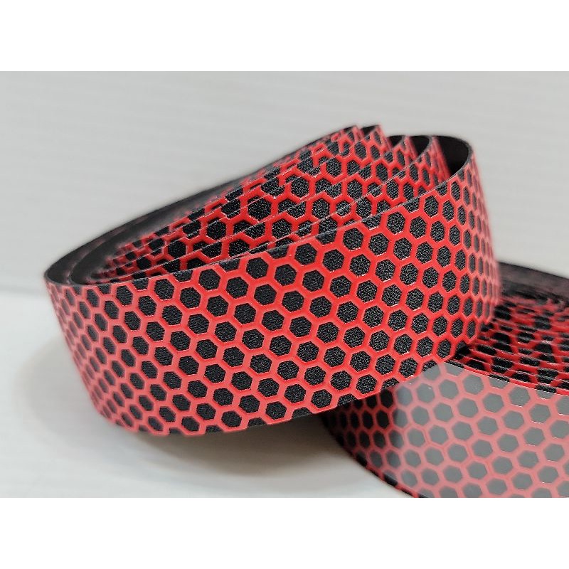 蜂巢紋把帶 紅色手把帶 止滑車手把 舒適好握 兩條一組 盒裝附膠帶與尾塞 台灣製造