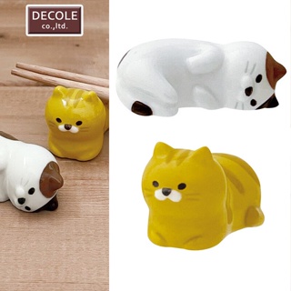 ⭕️日本帶回 Decole 可愛貓咪造型筷架 虎斑貓 三花貓 日本代購