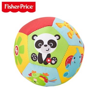現貨+預購費雪Fisher動物認知球 寶寶手抓球玩具球搖鈴球 4寸嬰兒玩具布球
