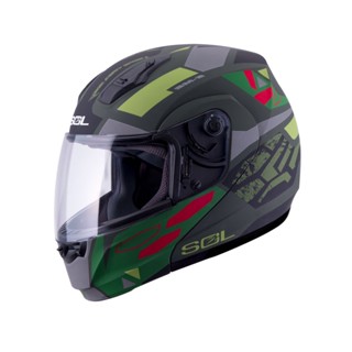 【SOL Helmets】SM-3可掀式安全帽 (戰將 消光軍綠/草綠) ｜ SOL安全帽官方商城