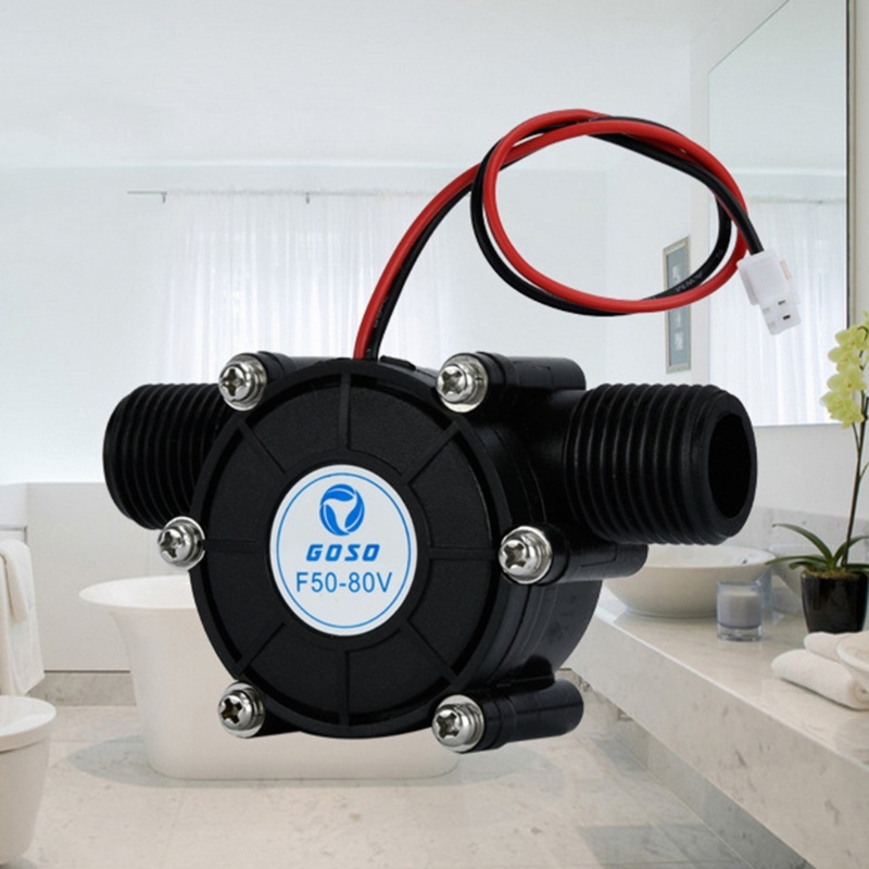 【現貨】 F50微水直流水泵渦輪水力發電機