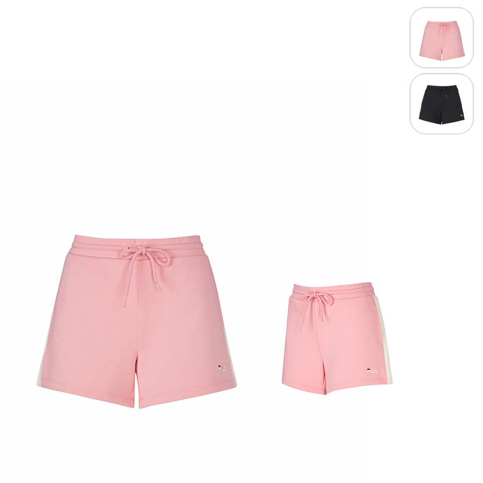 【FILA】女性 針織短褲-粉紅 5SHW-1463-PK