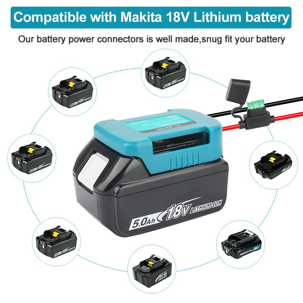 makita牧田電18V鋰电改裝座 ，DIY改裝配件