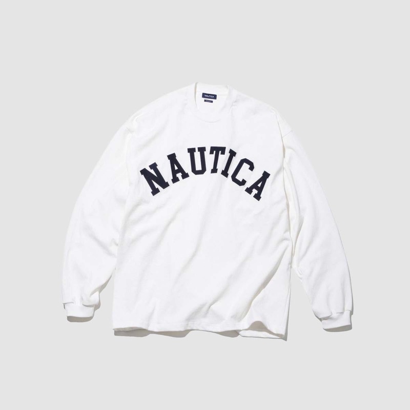 [低價販售］Nautica JP TOO heavy LETTERED LONG TEE_L號