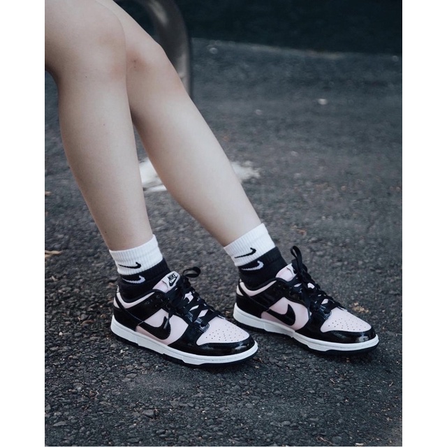 Nike Dunk Low BlackPink黑粉 粉色 漆皮 經典款 女款 休閒鞋 26號