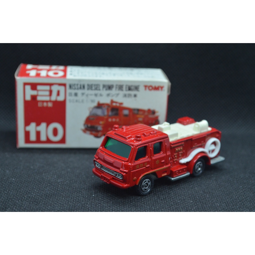 【T'Toyz】 Tomica No. 110 -2 Nissan Diesel 消防車 日版 附膠盒 日本製