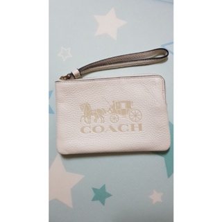 現貨 COACH 手拿包 大馬車 真皮 單層 正品 全新