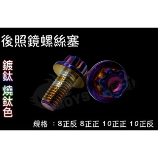 摩億社 後照鏡螺絲塞 螺絲塞 後照鏡 前移 端子 端子鏡後照鏡 鍍鈦螺絲 燒鈦 force DRG KRV MMBCU