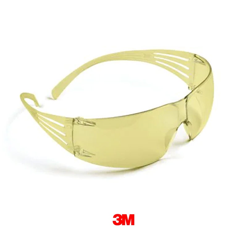 【原艾國際】3M™ SF203 AF 舒壓全透明安全眼鏡 防護眼鏡(黃色)