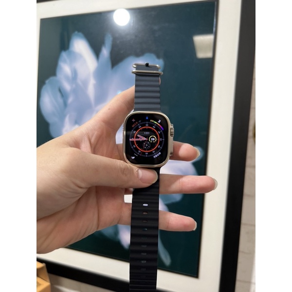 Apple Watch ultra 海洋錶帶 電池100 11/29購買 無傷 已貼hoda保殼保貼送一條UAG錶帶