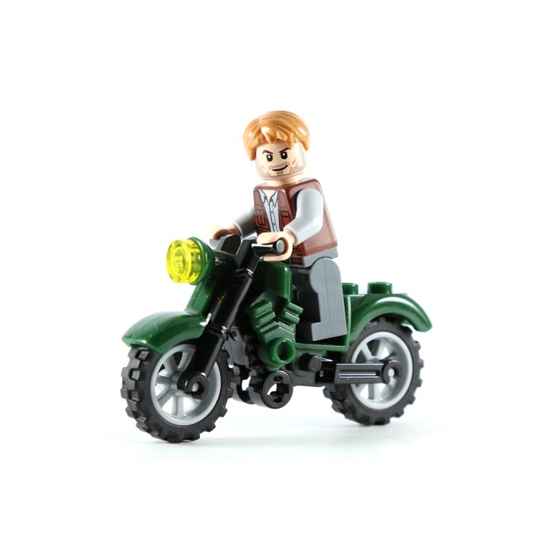 [絕版] LEGO 樂高 75917 Raptor Rampage Owen Motorbike 侏羅紀世界 歐文 人偶