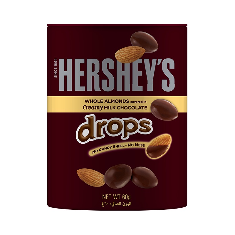 HERSHEY'S 好時Drops杏仁夾餡牛奶巧克力 60g【家樂福】