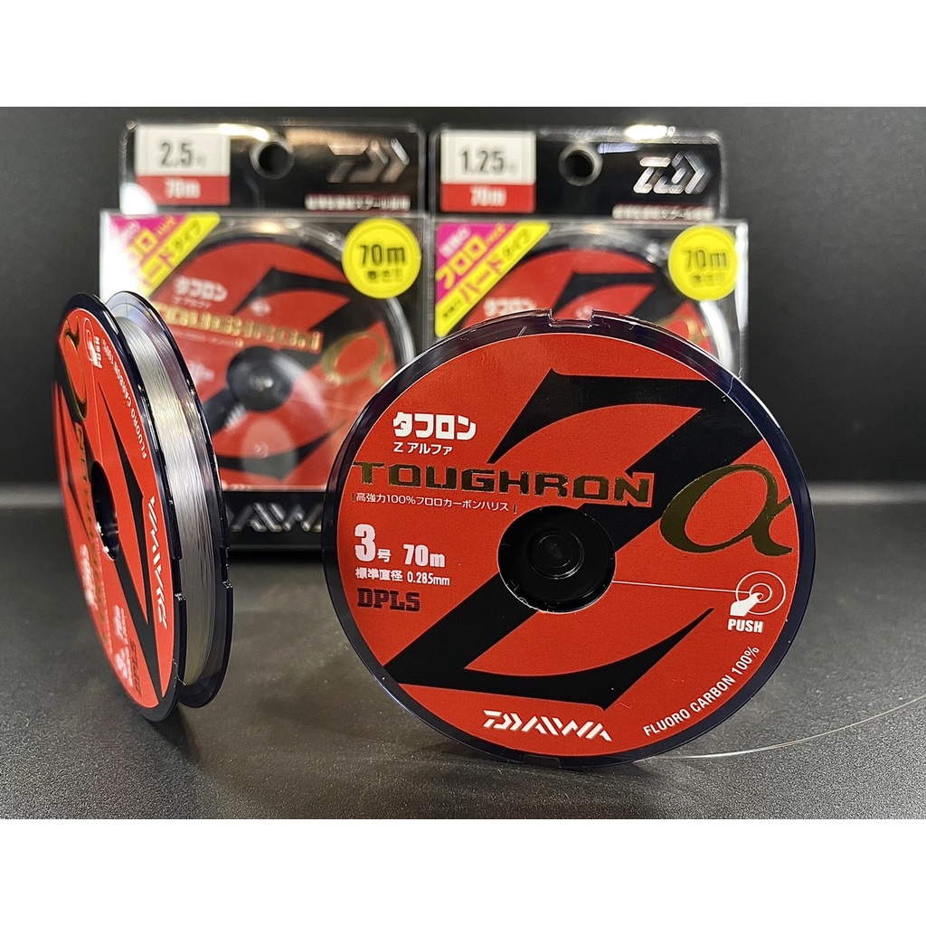 三郎釣具//Daiwa TOUGHRON タフロンZα 70M 碳纖線  卡夢線 子線 磯釣 紅魔鬼碳纖線