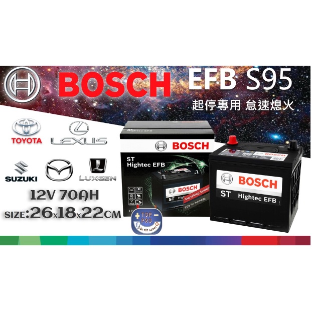 湖口發電 BOSCH S95L S95R 105D26L EFB