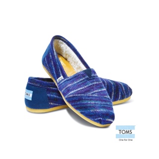 TOMS 經典針織懶人鞋-女款(藍色)10000422