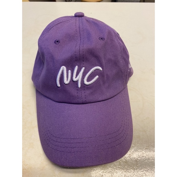 紫色 nyc 棒球帽 二手