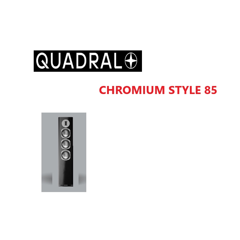QUADRAL CHROMIUM STYLE 85 全新黑色 落地喇叭 代購中