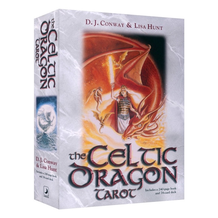 凱爾特龍塔羅牌豪華盒裝版,贈中文翻譯｜Llewellyn The Celtic Dragon Tarot【左西】